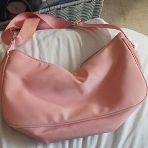 Chic Pink Hobo Bag with Slouchy Design